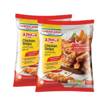 AMERICANA CHICKEN STRIPS SPICY 2X750GM