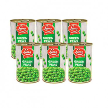 LUNA GREEN PEAS 6 X 400GM