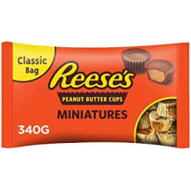 Hersheys Reeses Peanut Butter Cups Miniat 340Gm