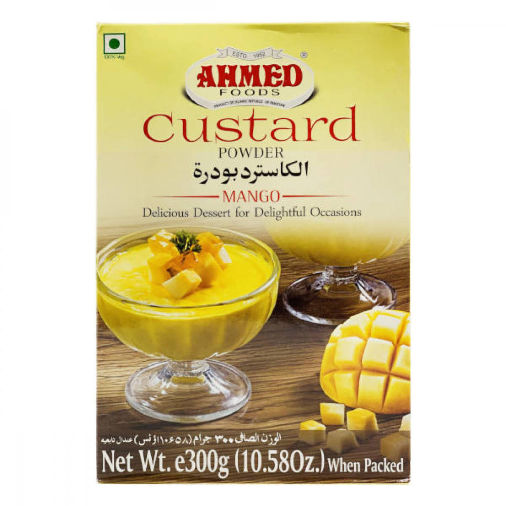 Ahmed Custard Powder Mango 300gm  Ahmed Custard Powder Mango 300gm