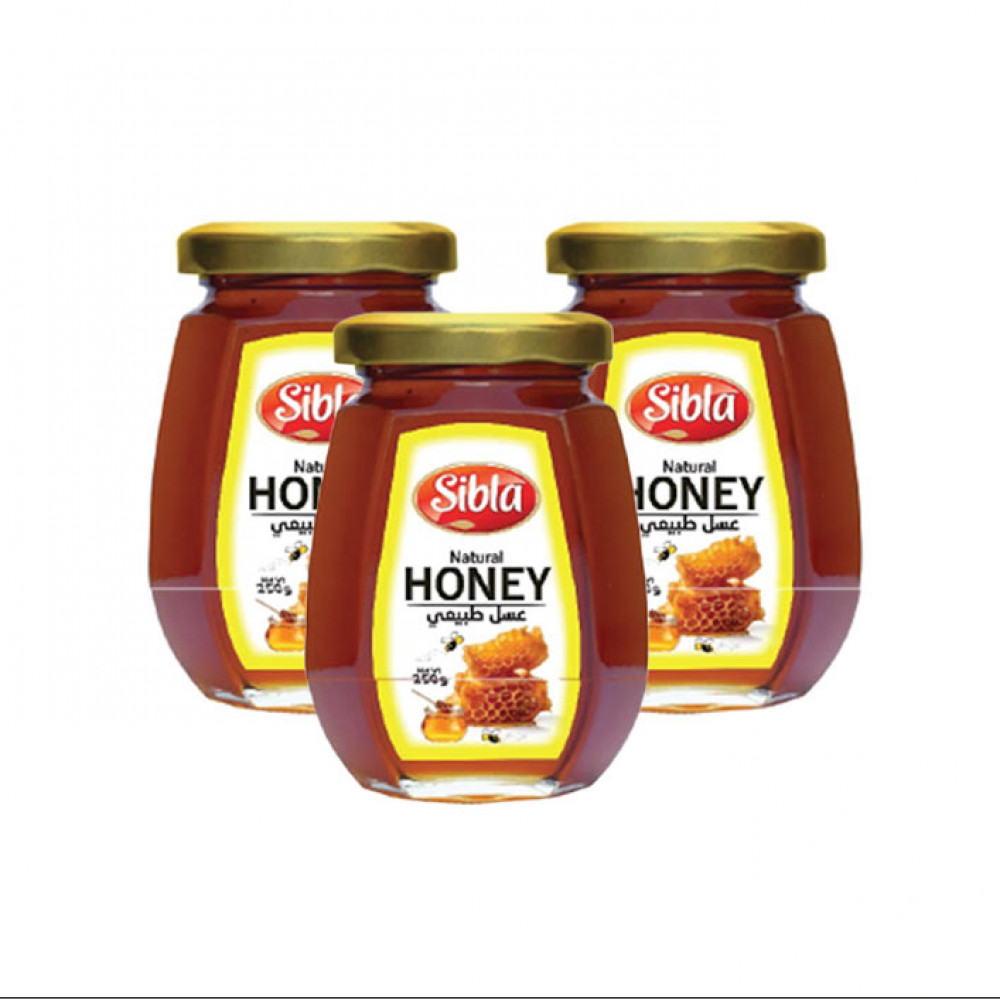 Sibla Honey Octa Glass Jar 250 Gm X 3'S Sibla Honey Octa Glass Jar 250 Gm X 3'S