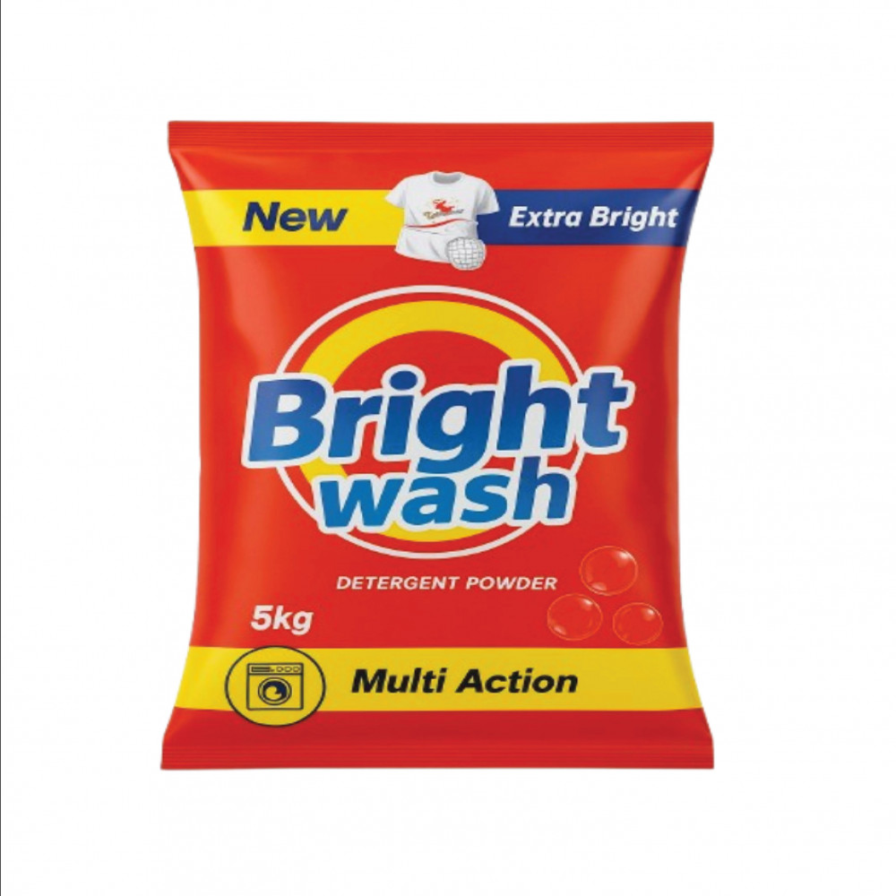 Bright Wash Detergent Powder 5Kg Pouch Bright Wash Detergent Powder 5Kg Pouch