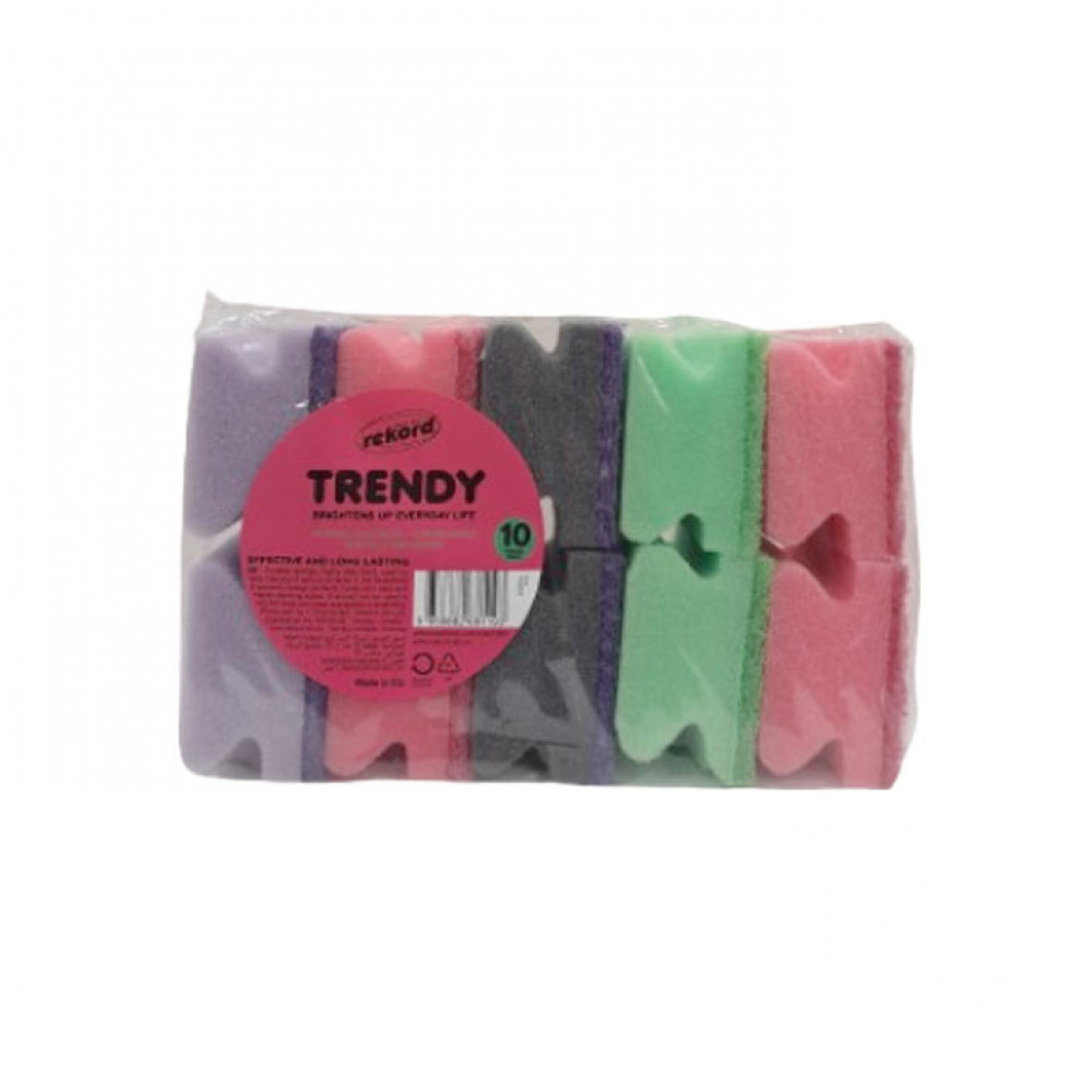 Rekord Trendy Sponge With Grip 10'S