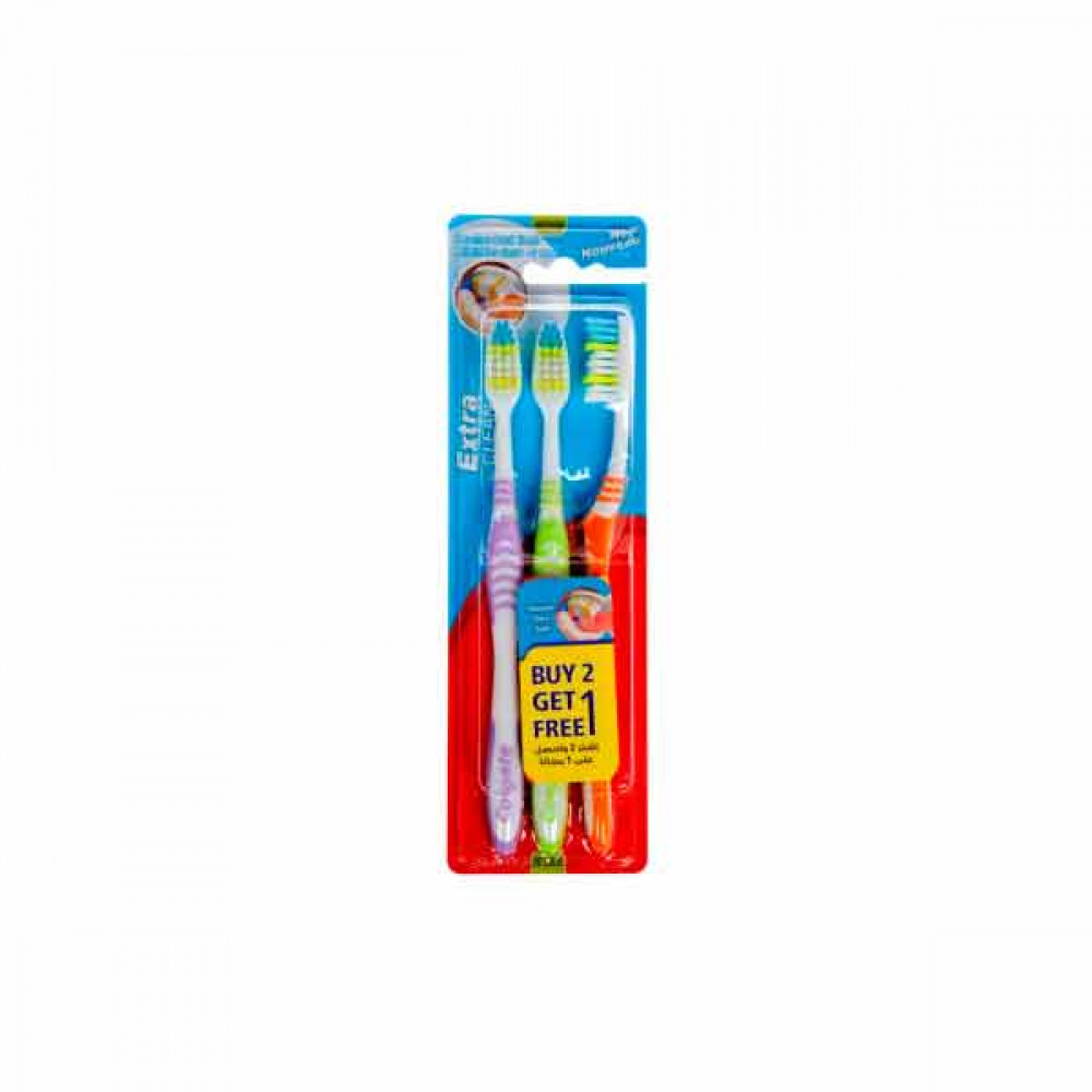 Colgate Toothbrush Extra Clean 2 + 1 Free 