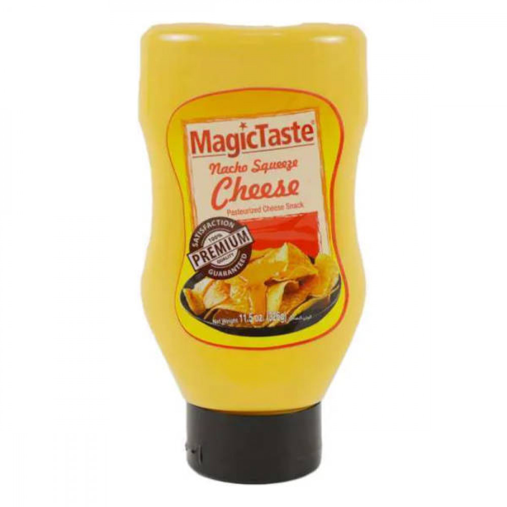 Magic Taste Nacho Squeeze Cheese 326gm  Magic Taste Nacho Squeeze Cheese 326gm