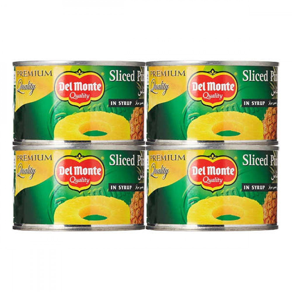 Delmonte Sliced Pineapple in Syrup 4 x 234gm  Delmonte Sliced Pineapple in Syrup 4 x 234gm
