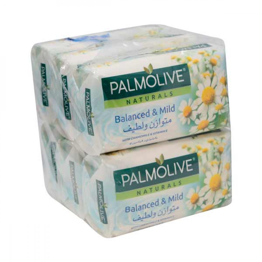 Palmolive Naturals Balanced & Mild  5 + 1 Free  170gm  Palmolive Naturals Balanced & Mild  5 + 1 Free  170gm