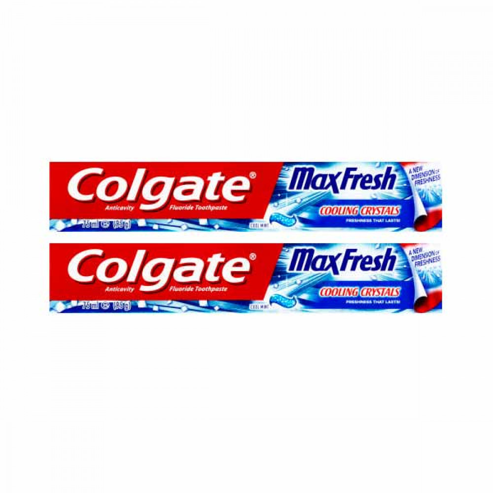 Colgate Maxfresh Toothpaste Cool Mint 2 x 75ml 