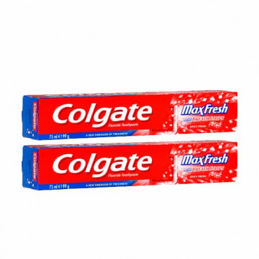 Colgate Maxfresh Toothpaste Spicy Fresh 2 x 75ml 