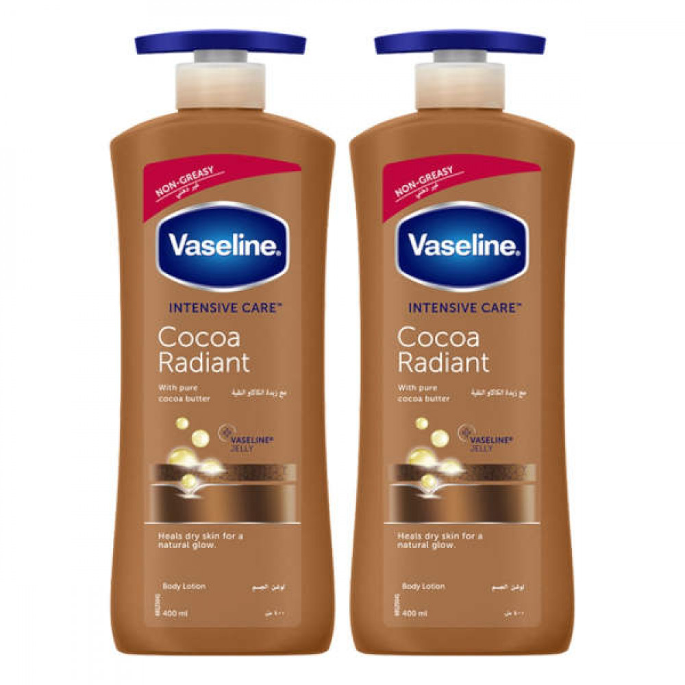 Vaseline Body Lotion Cocoa Radiant 2 x 400ml 