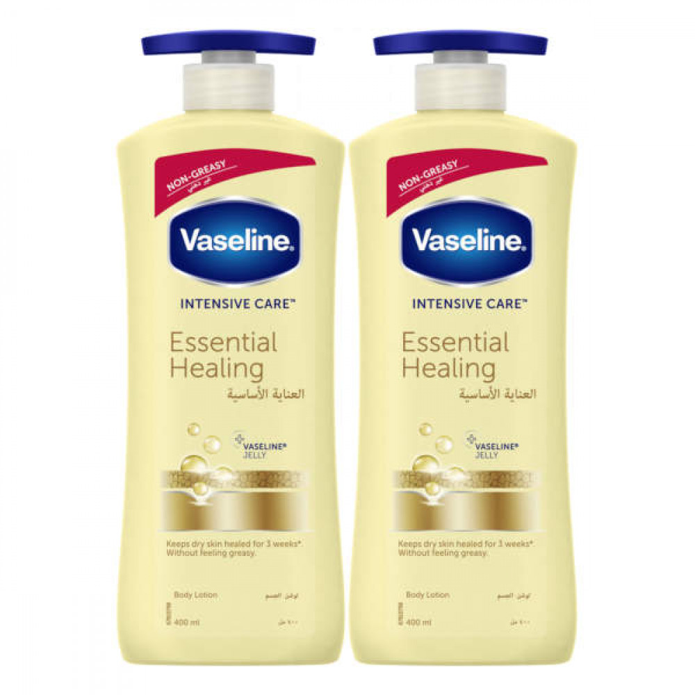 Vaseline Body Lotion Essential Healing 2 x 400ml 