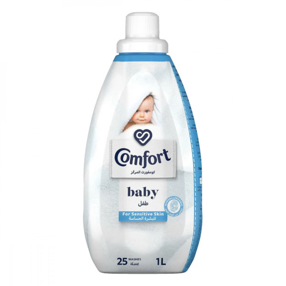 Comfort Concentrated Fabric Softener Baby 1Ltr  Comfort Concentrated Fabric Softener Baby 1Ltr