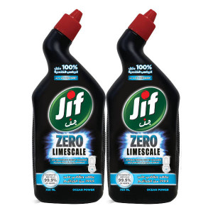 JIF ZERO LIMESCALE TOILET CLEANER OCEAN POWER 2 X ..
