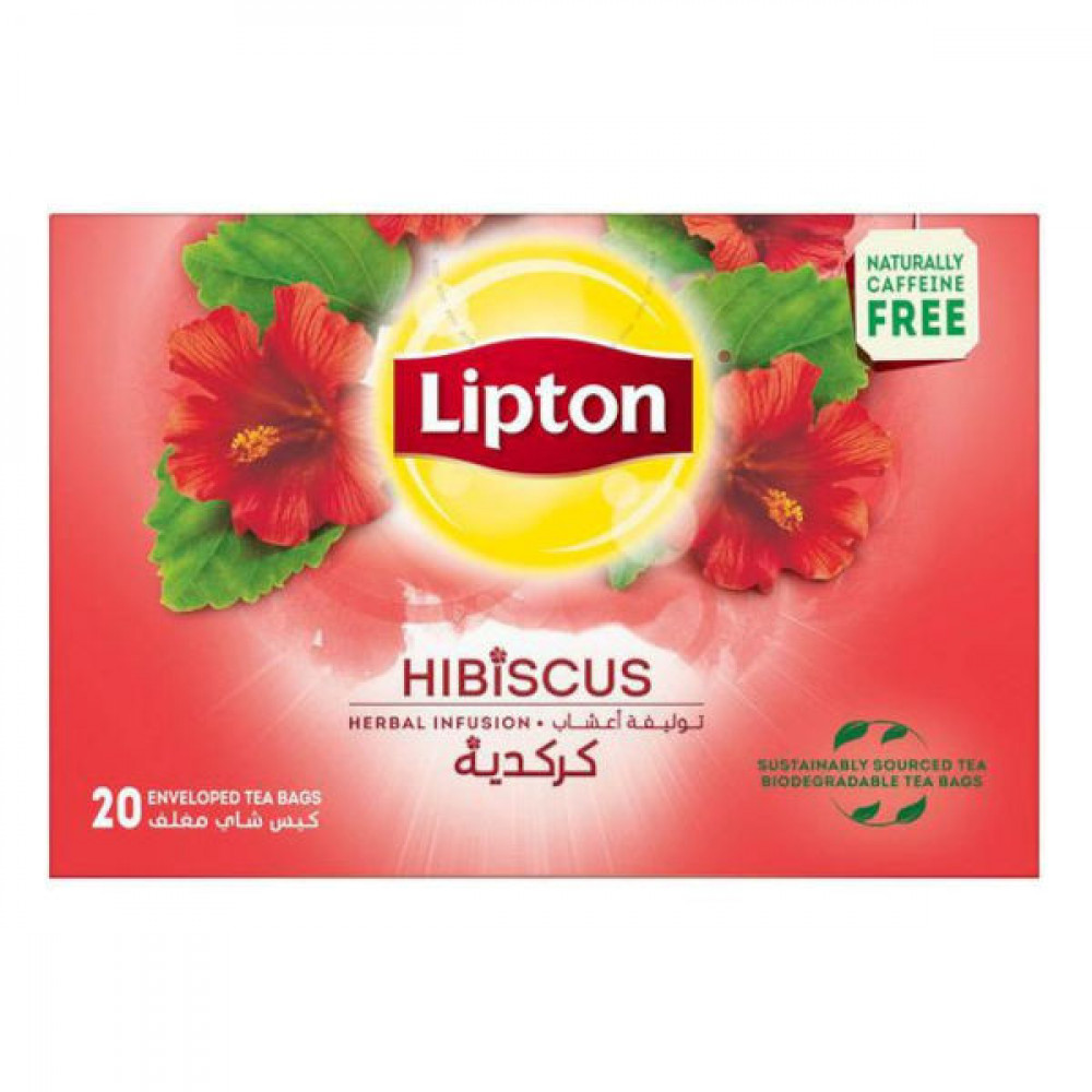 Lipton Herbal Infusion Hibiscus Tea Bags 20's  Lipton Herbal Infusion Hibiscus Tea Bags 20's