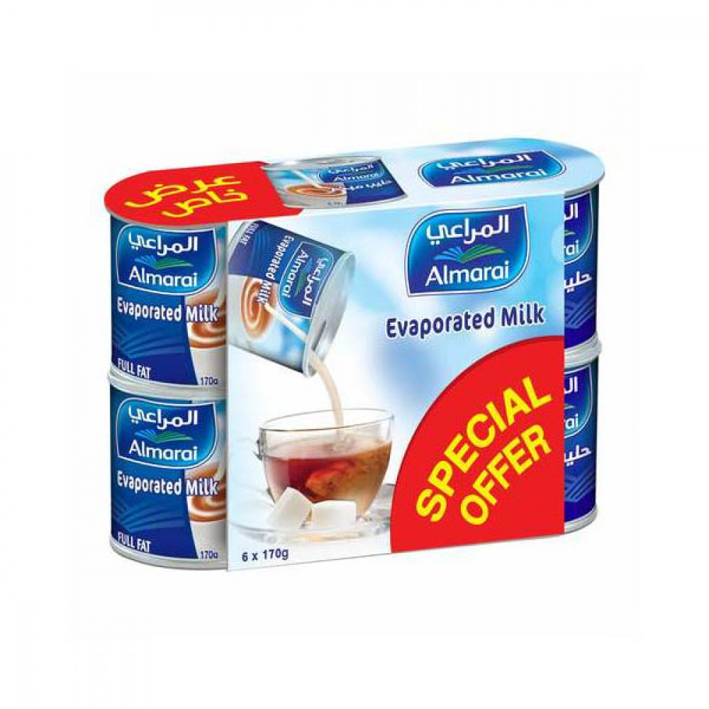 Almarai Evaporated Milk 6 x 170gm  Almarai Evaporated Milk 6 x 170gm