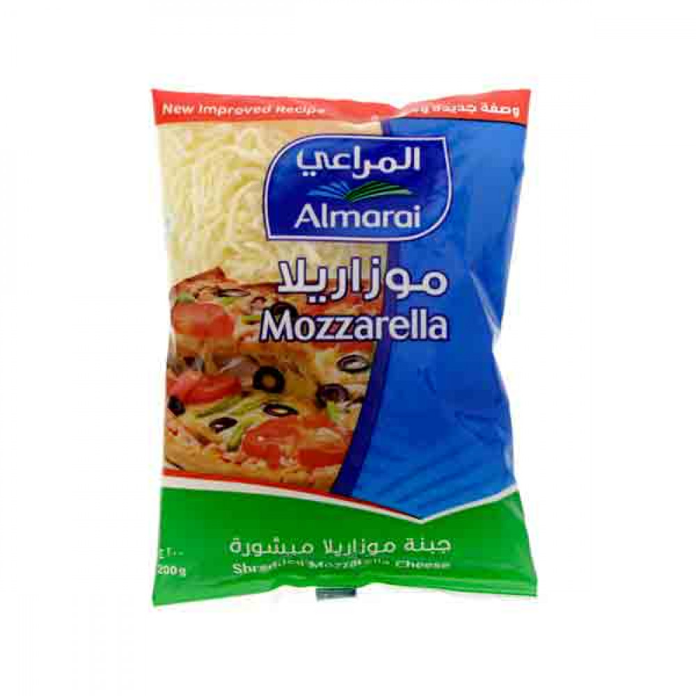 Almarai Shredded Mozzarella Cheese 200gm  Almarai Shredded Mozzarella Cheese 200gm