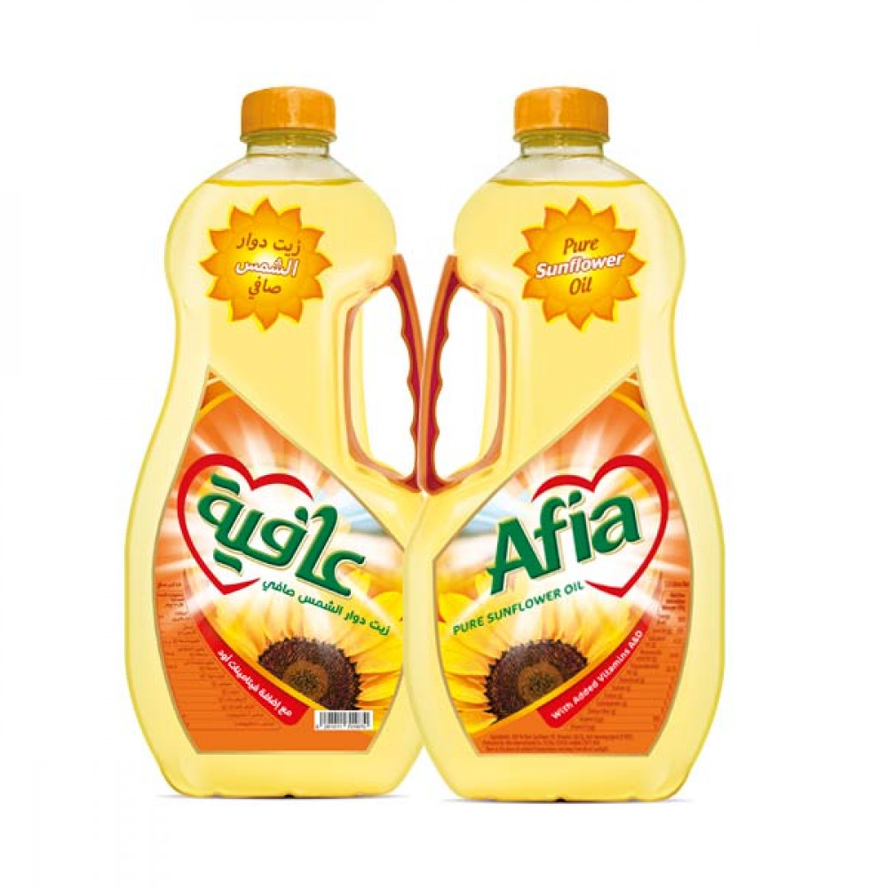 Afia Sunflower Oil 2 x 1.5Ltr 