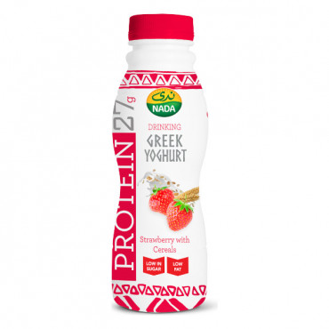 Nada Drinking Greek Yoghurt Strawberry with Cereals 330ml 