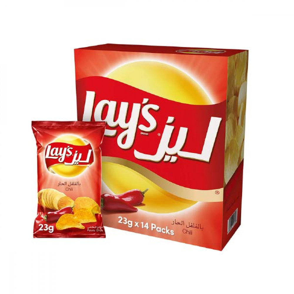 Lay-s Potato Chips Chili 14 x 23gm 