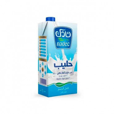 Nadec Long Life Milk Full Fat 1Ltr 