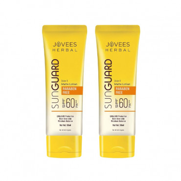Jovees Sunguard Matte Lotion Spf60 100Mlx2Pcs