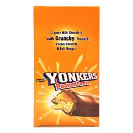 Yonkers Peanut Power Milk Chocolate 12 x 35gm