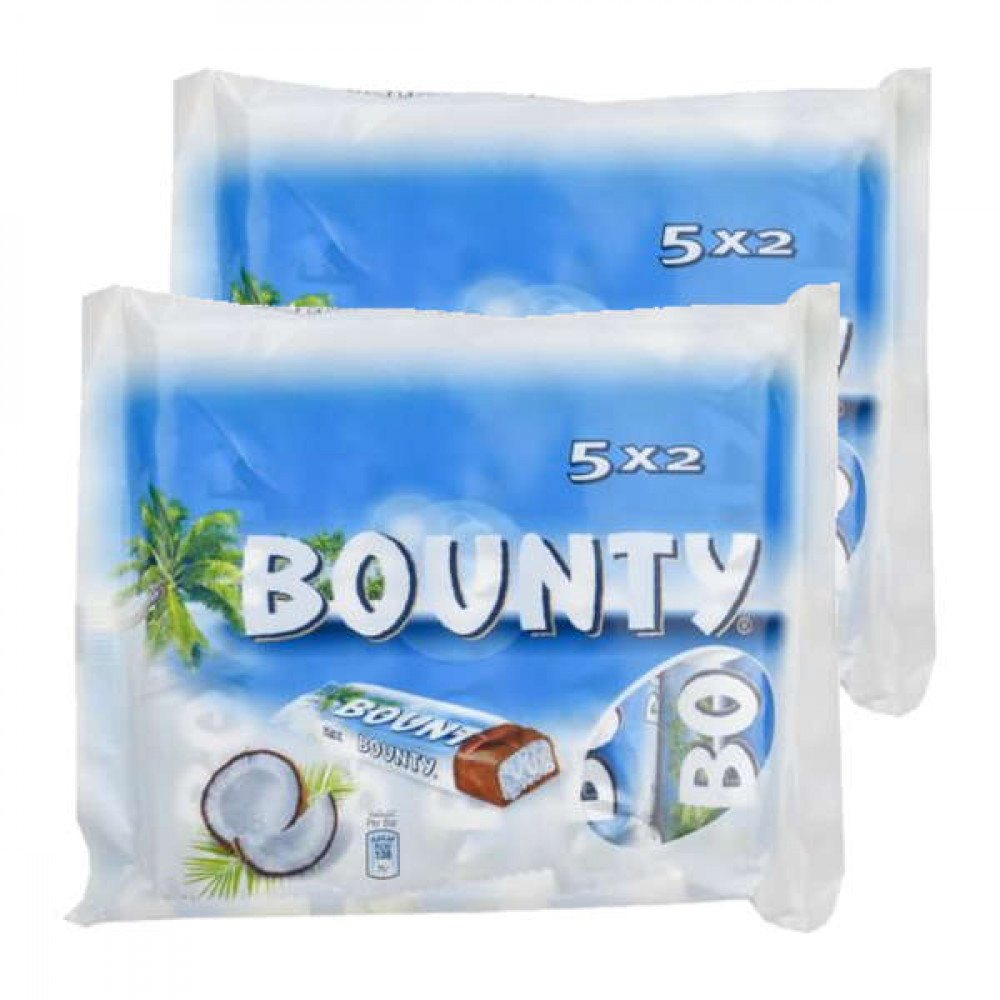 Bounty Coconut Milk Chocolate Bars 2 x 285gm  Bounty Coconut Milk Chocolate Bars 2 x 285gm