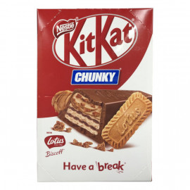 Nestle Kit Kat Chocolate Wafers Chunky with Lotus Biscoff 24 x 41.5gm