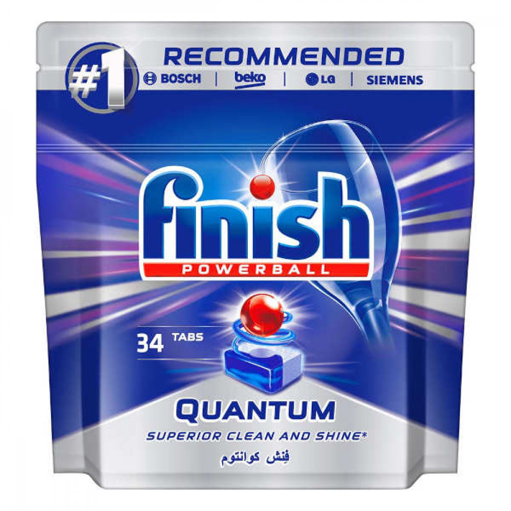 Finish Power Ball Quantum Dishwasher Tabs 34's 