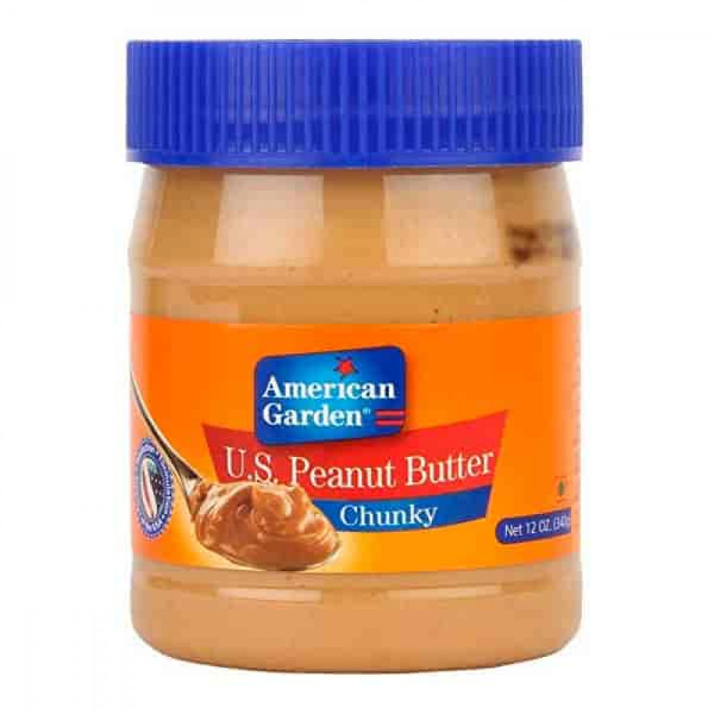 American Garden Peanut Butter Chunky 340gm 