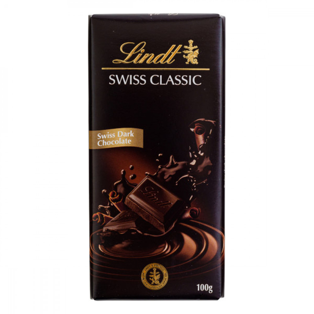 Lindt Swiss Classic Dark Chocolate 100gm 