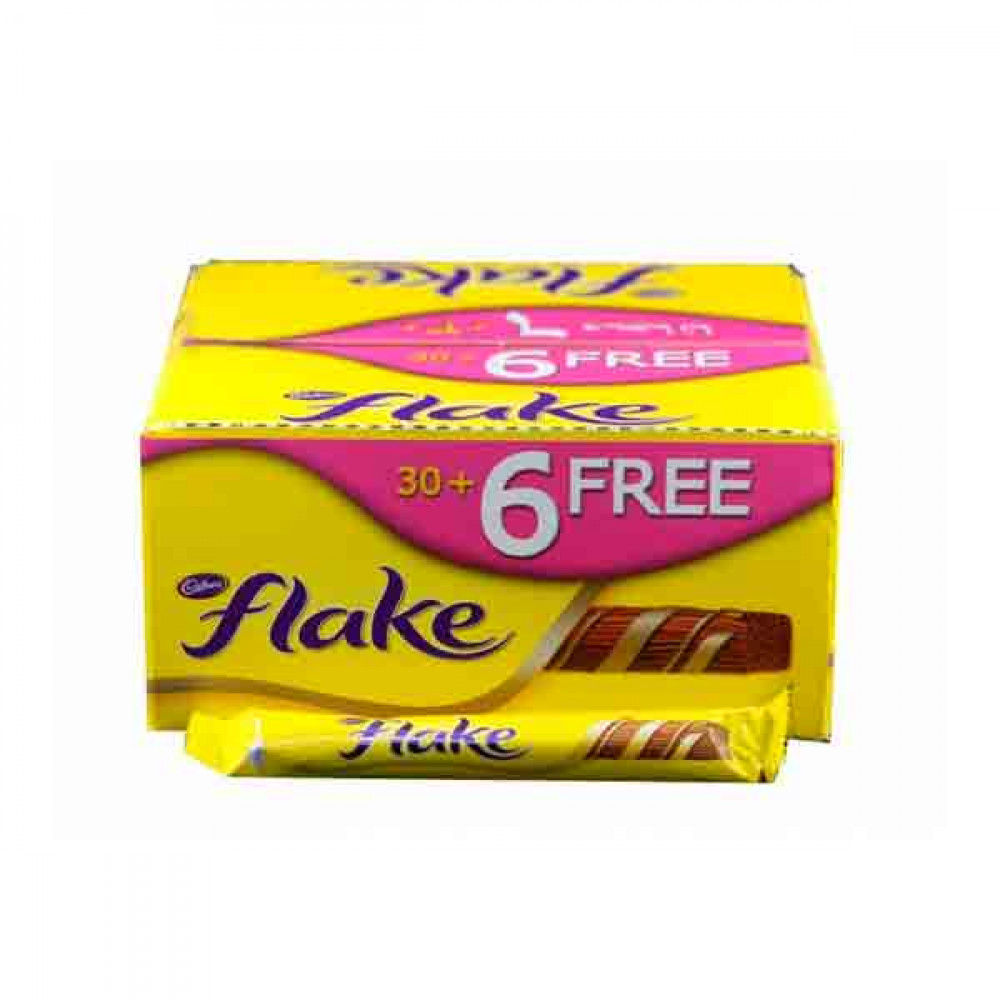 Cadbury Chocolate Flake 36 x 18gm  Cadbury Chocolate Flake 36 x 18gm