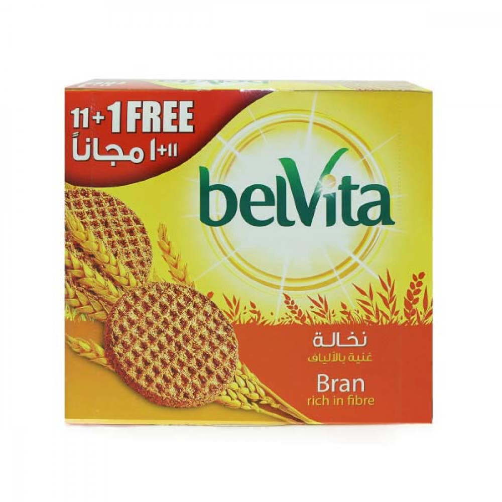 Belvita Bran Biscuits 62gm 11 + 1 Free  Belvita Bran Biscuits 62gm 11 + 1 Free