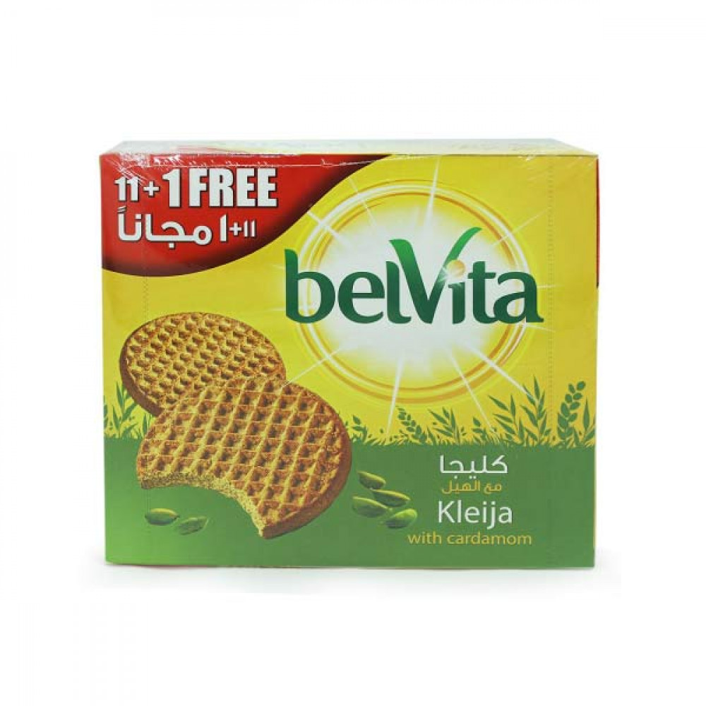 Belvita Klejia Cardamom Biscuits 62gm 11 + 1 Free  Belvita Klejia Cardamom Biscuits 62gm 11 + 1 Free