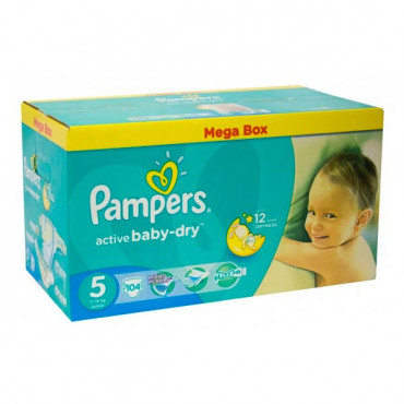 Pampers Active Baby Junior S5 104 Diapers 20% Off 