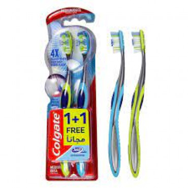 Colgate Toothbrush 360 Interdental Med Val Pk 2 Pc