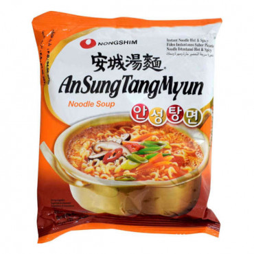 Nongshim An Sung Tang Myum Instant Noodle Hot & Spicy 125gm 