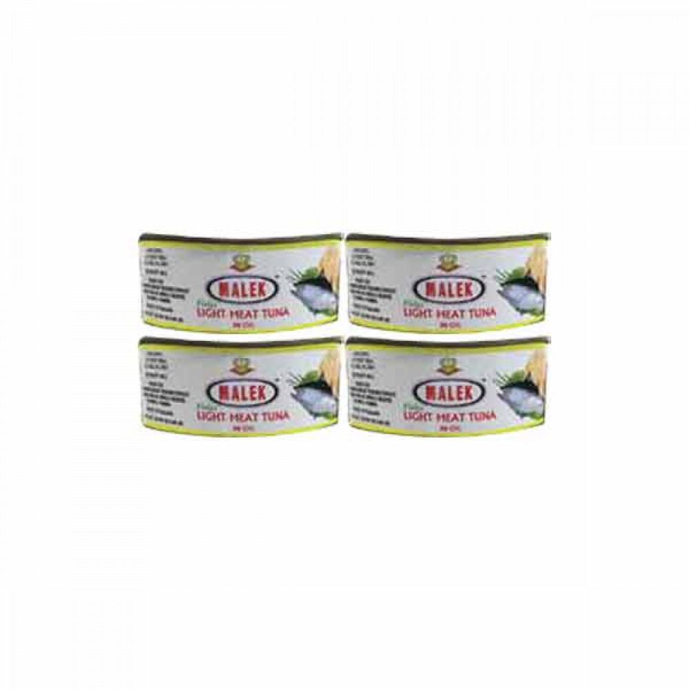 Malek White Tuna Flaks In Oil 4 x 160gm 