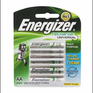 ENERGIZER RECHARGEABLE BATTERY NH15 BP4 AA SIZE