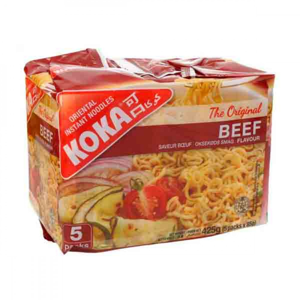 Koka Instant Noodles Beef 5 x 70gm 