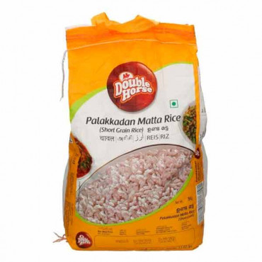 Double Horse Rose Palakkadan Matta Rice Short Grain 5Kg 