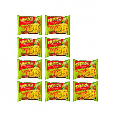 Yummy Instant Noodles Vegetable 10 X 60gm 