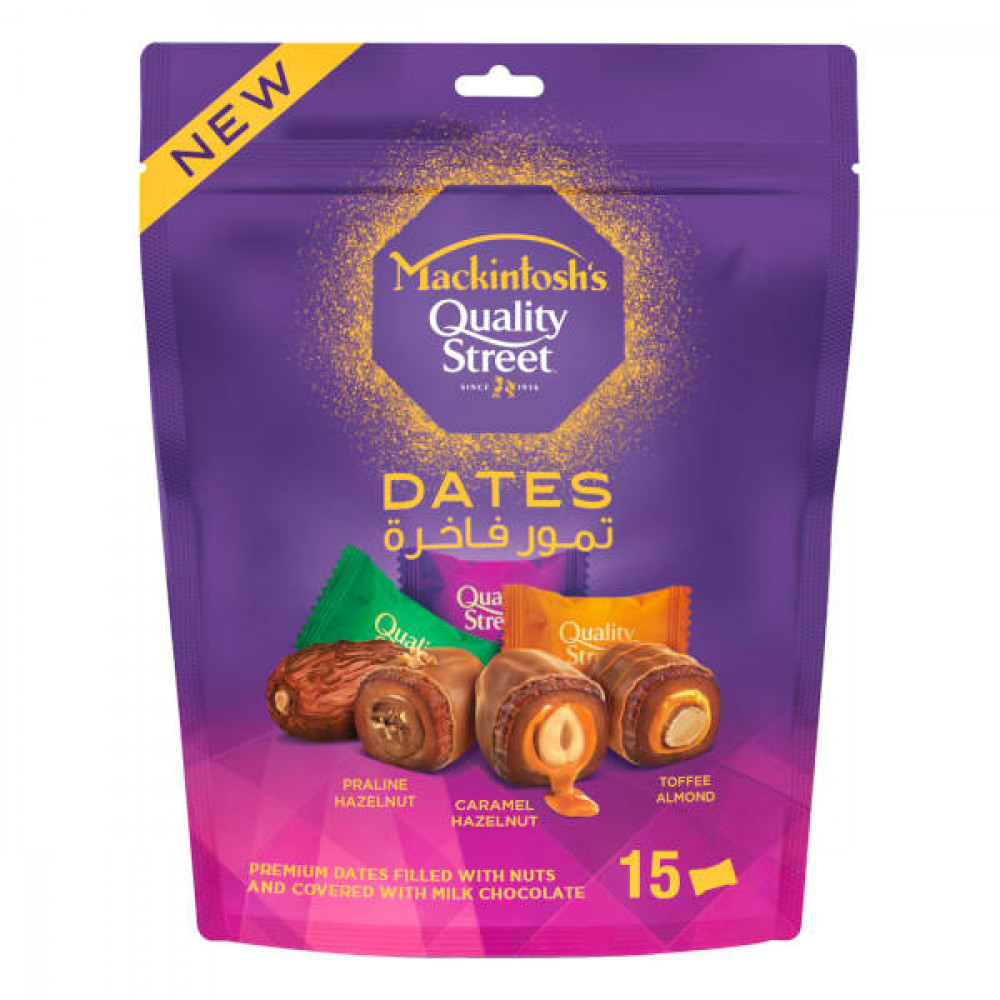Mackintosh's Quality Street Dates Chocolate 255gm  Mackintosh's Quality Street Dates Chocolate 255gm