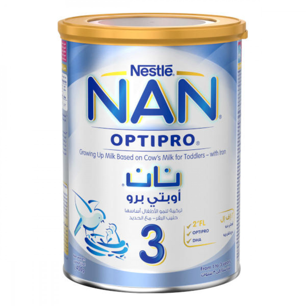 Nestle NAN 3 Optipro Growing Up Milk Formula (1 to 3 years) 400gm  Nestle NAN 3 Optipro Growing Up Milk Formula (1 to 3 years) 400gm