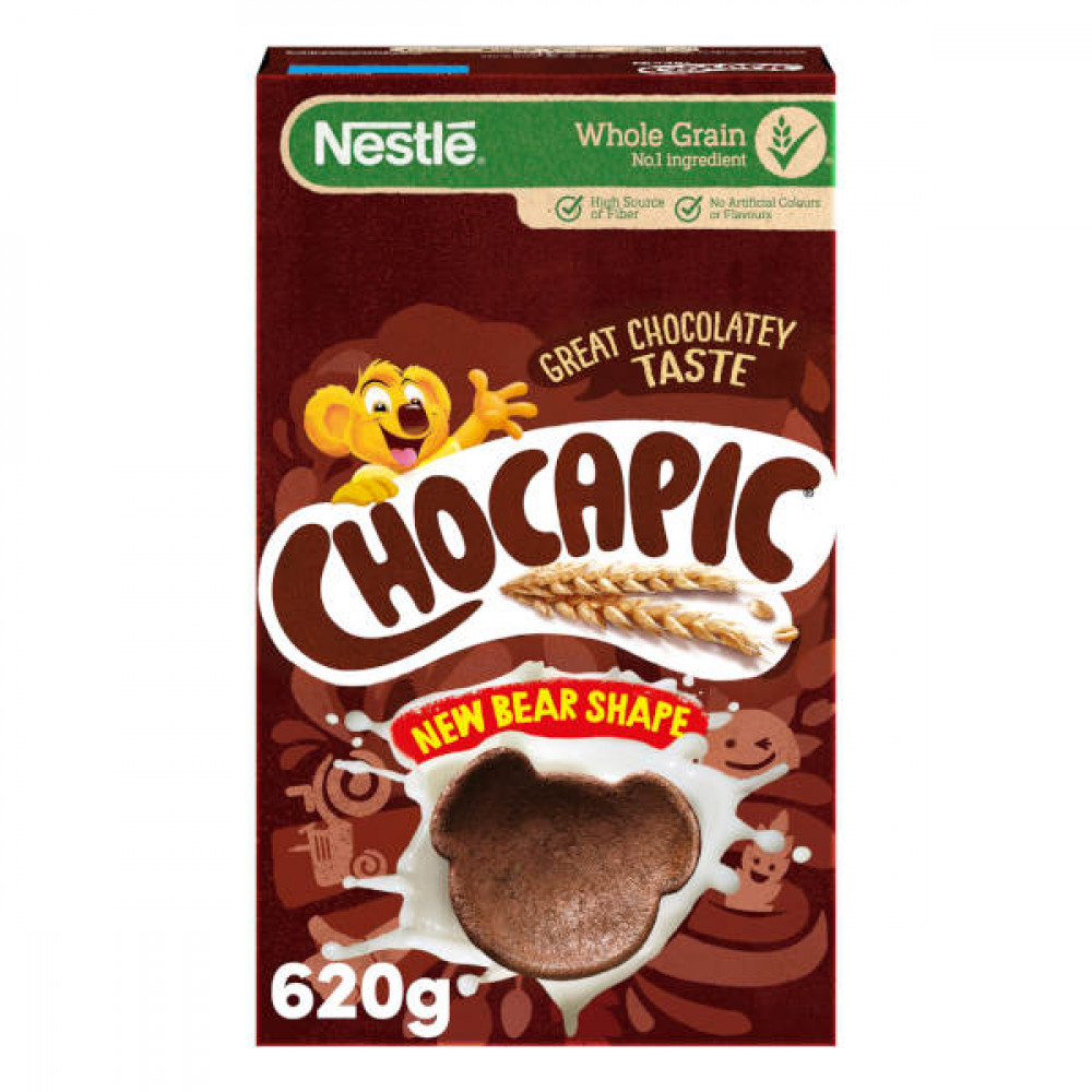 Nestle Chocapic Bear Shape Cereal 620gm  Nestle Chocapic Bear Shape Cereal 620gm